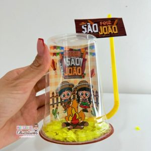 LEMBRANCINHA NO COPO CHAMA JUNINA