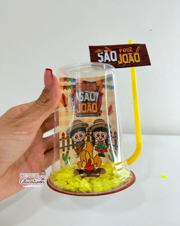 LEMBRANCINHA NO COPO CHAMA JUNINA